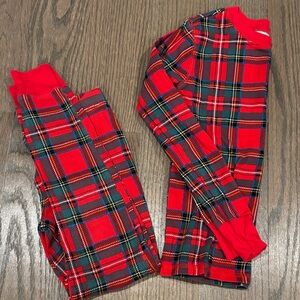 Old Navy Red Plaid Kids Pajama Set